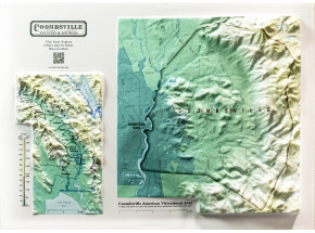 Coombsville AVA 3D Map with Napa Valley Inset