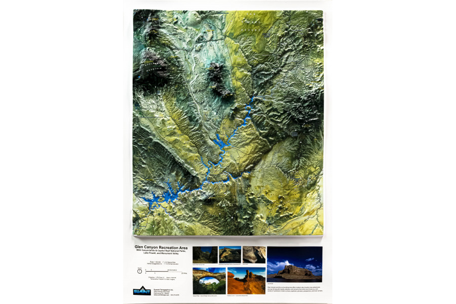 Glen Canyon Recreation Area – 3D Earth Image Map