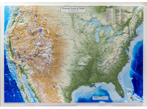 3D US Map – National Parks & Trails