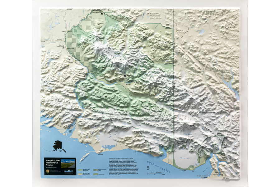 Wrangell-St Elias National Park 3D Map