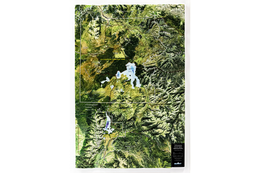 Yellowstone - Grand Teton National Parks 3D Map