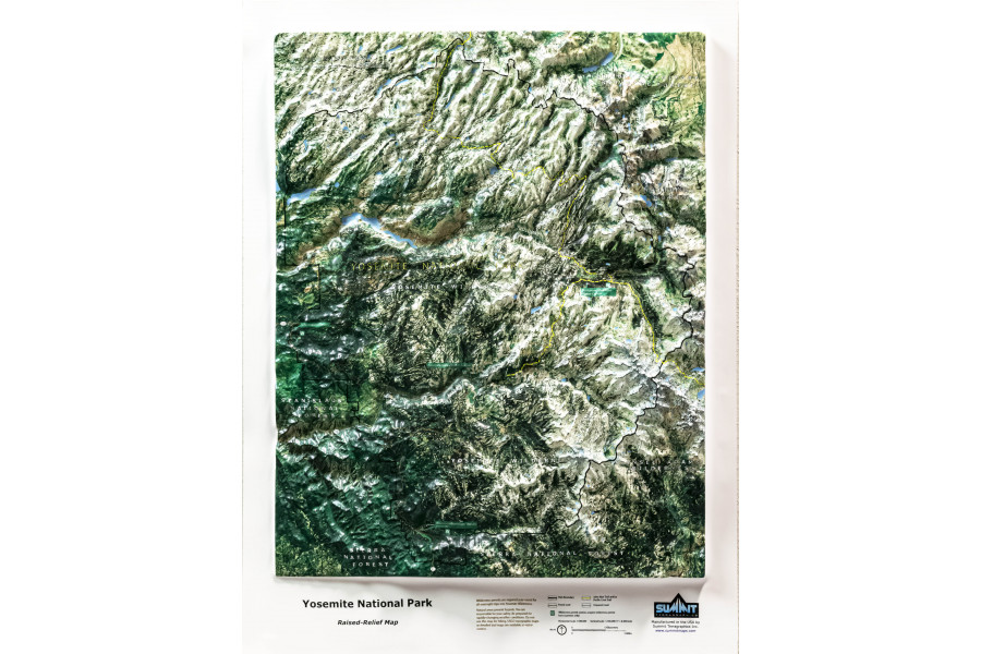 Yosemite National Park 3D Earth Image Map